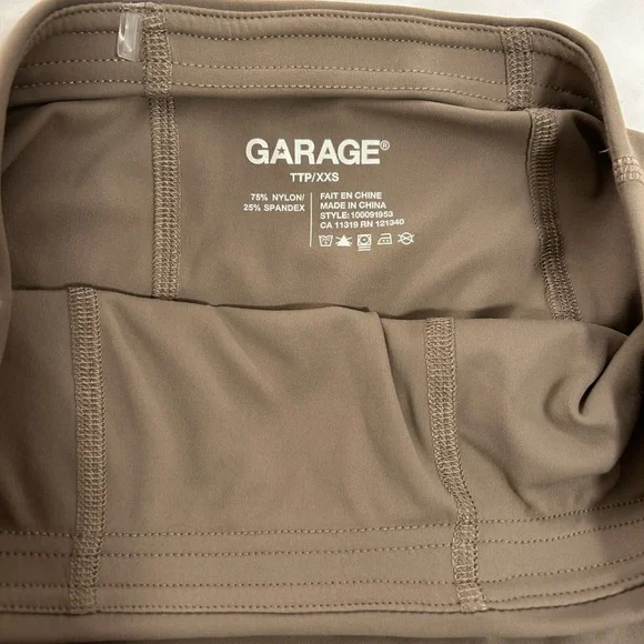 Garage Tan Mini Skirt - Picture 3 of 3